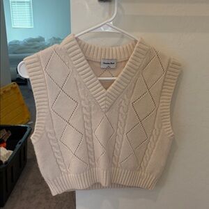 Sunday Best Women's Cream Sweater Vest